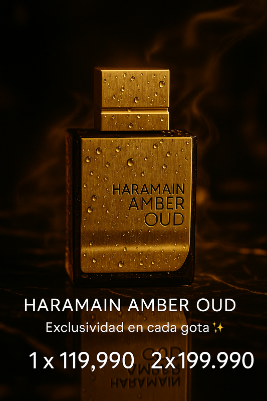 HARAMAIN AMBER OUD 120ML + Perfumero(viajero)