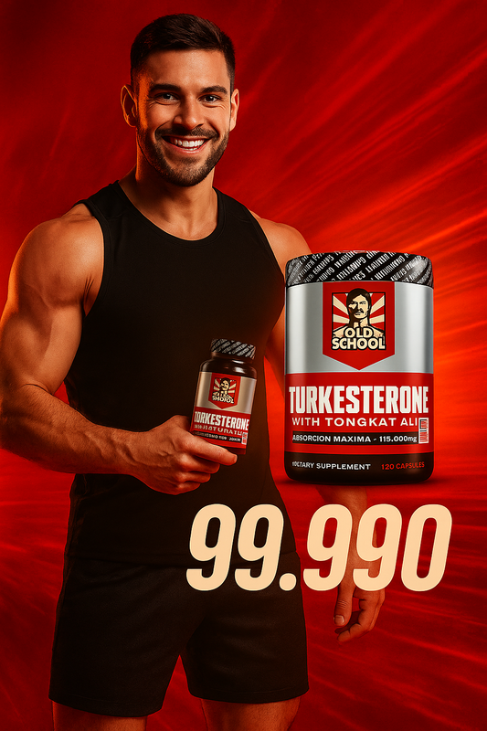 Old School Turkesterone™ Gana Fuerza, Rinde en la cama  (120 Capsulas)